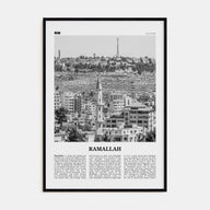 Ramallah Travel B&W Poster