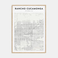 Rancho Cucamonga Map Portrait Poster