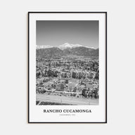 Rancho Cucamonga Portrait B&W Poster