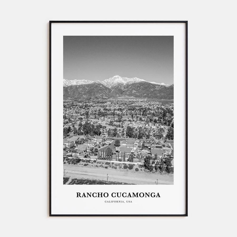 Rancho Cucamonga Portrait B&W Poster