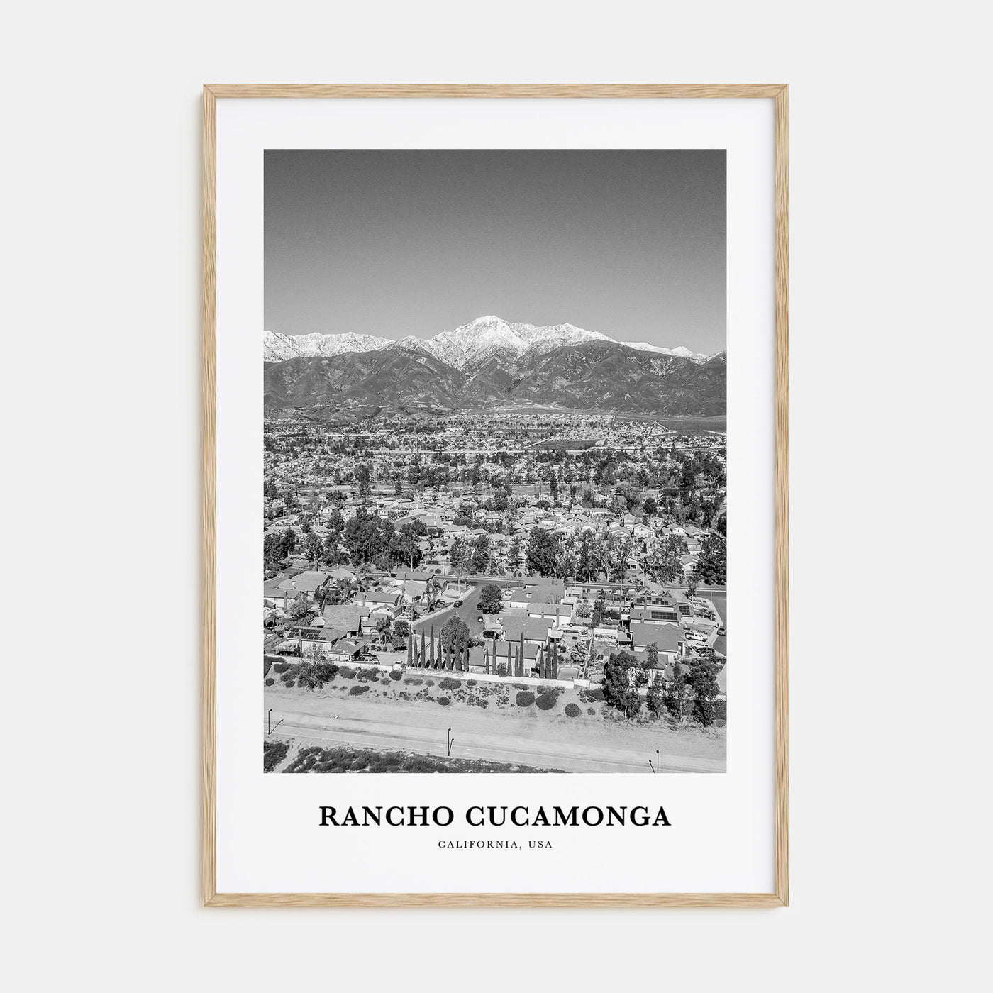 Rancho Cucamonga Portrait B&W Poster