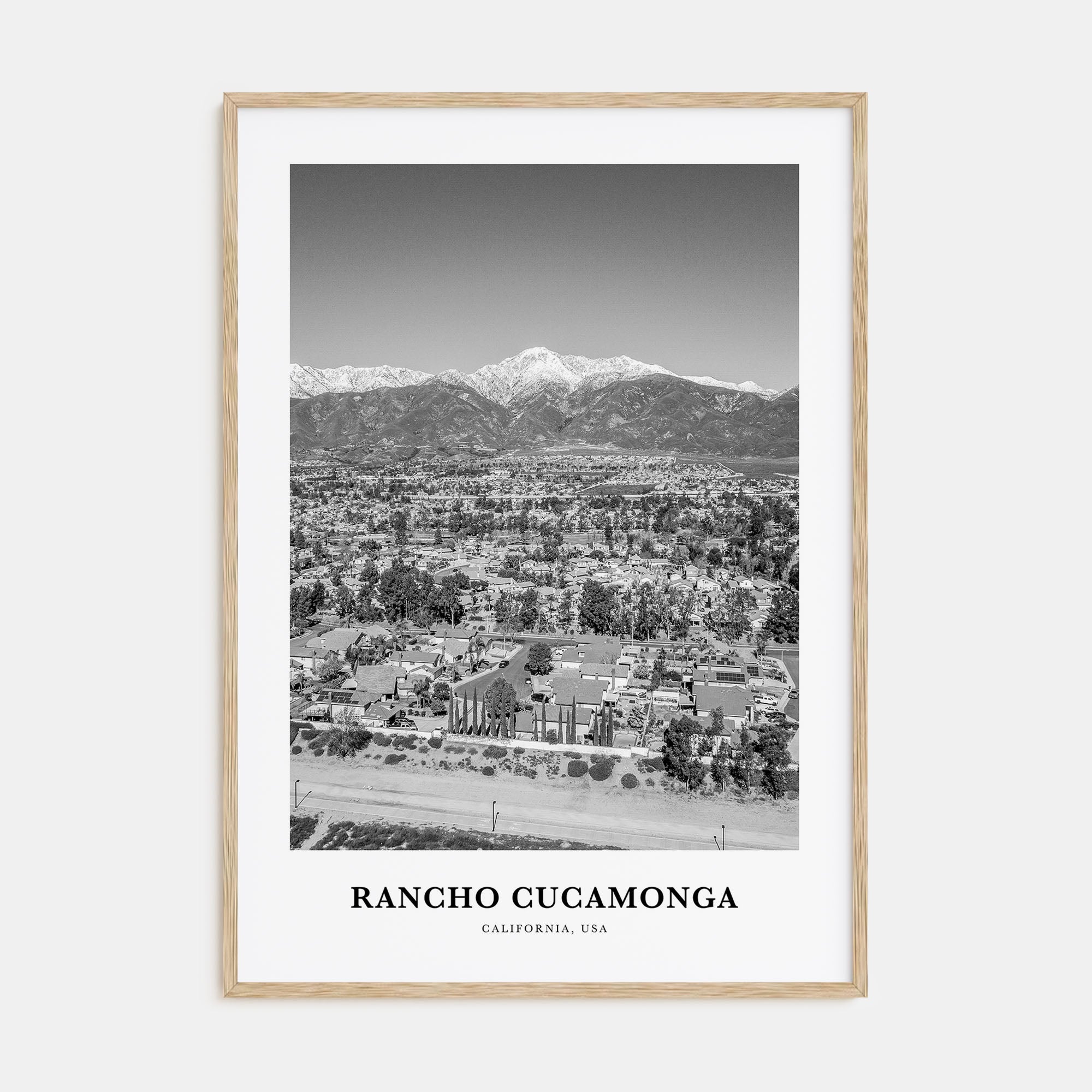 Rancho Cucamonga Portrait B&W Poster