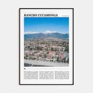Rancho Cucamonga Travel Color Poster