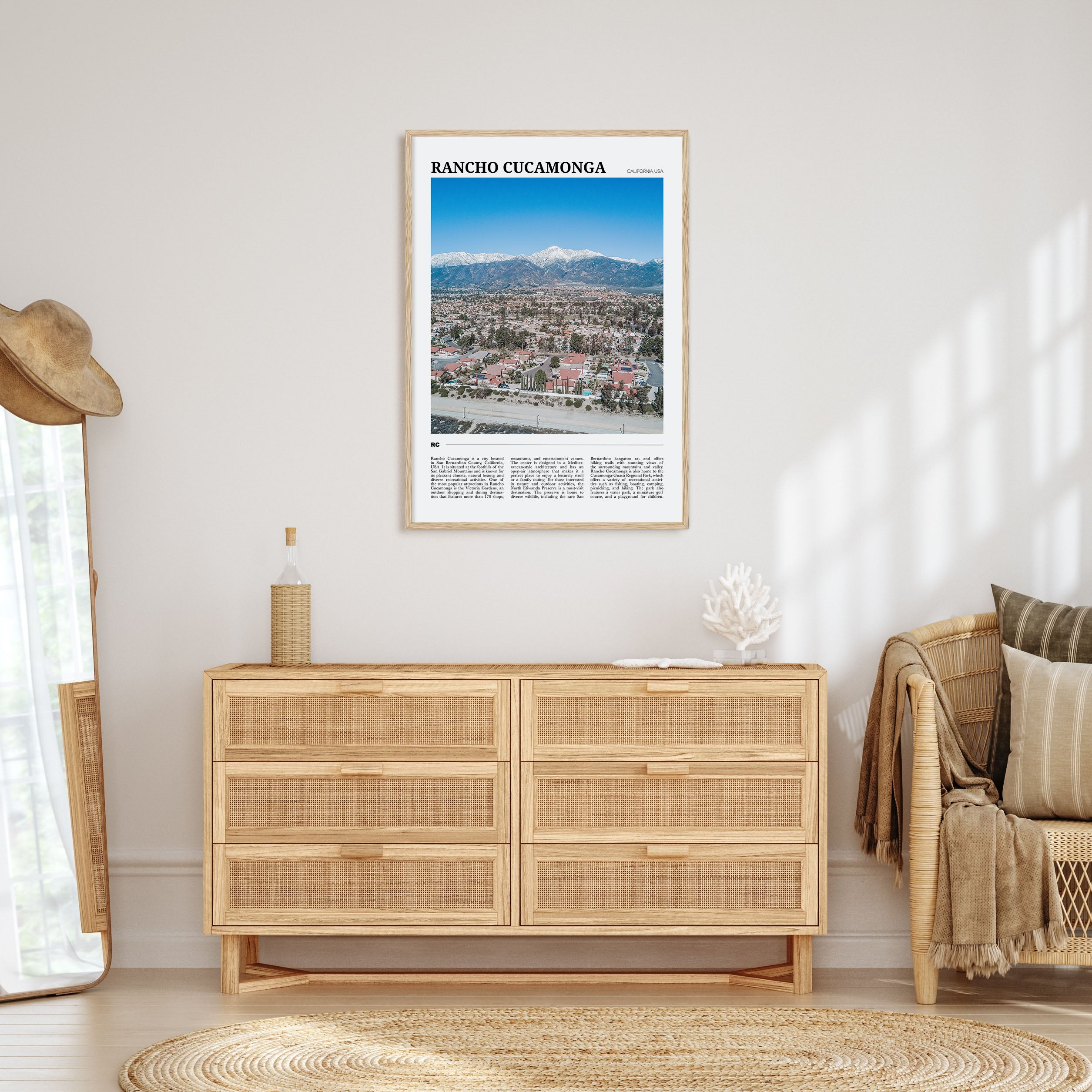 Rancho Cucamonga Travel Color Poster