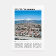 Rancho Cucamonga Travel Color Poster