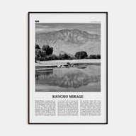 Rancho Mirage Travel B&W Poster