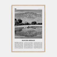Rancho Mirage Travel B&W Poster