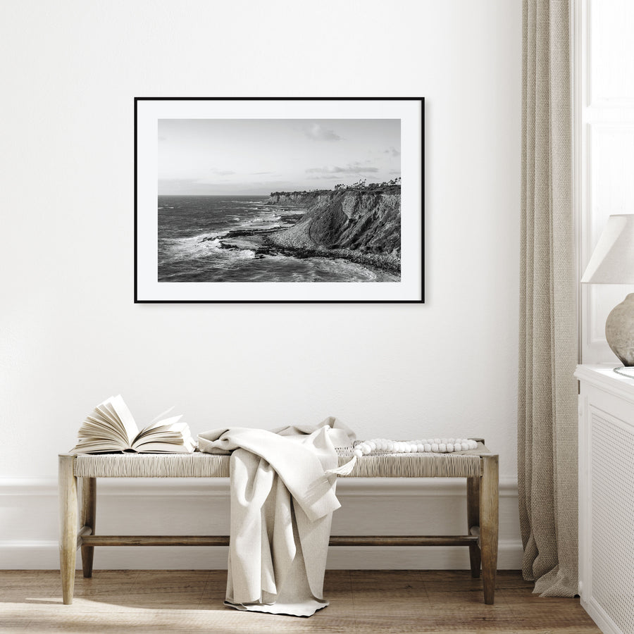 Rancho Palos Verdes Landscape B&W Poster