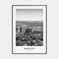Rapid City Portrait B&W Poster