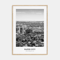 Rapid City Portrait B&W Poster