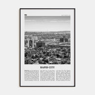 Rapid City Travel B&W Poster