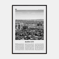 Rapid City Travel B&W Poster