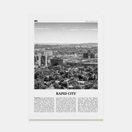 Rapid City Travel B&W Poster