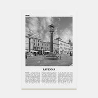 Ravenna Travel B&W Poster