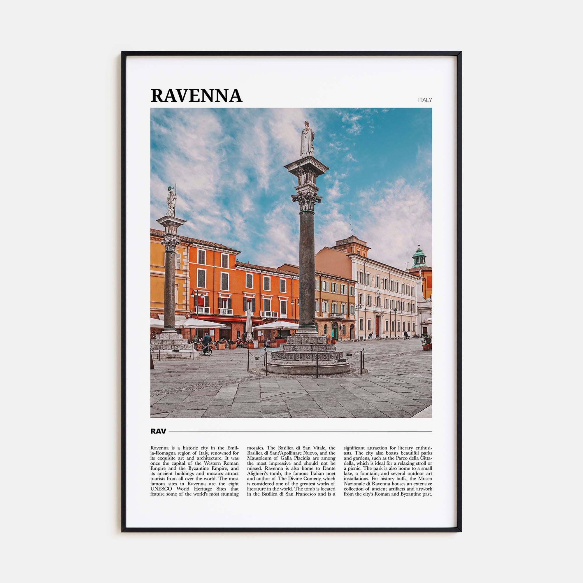 Ravenna Travel Color Poster
