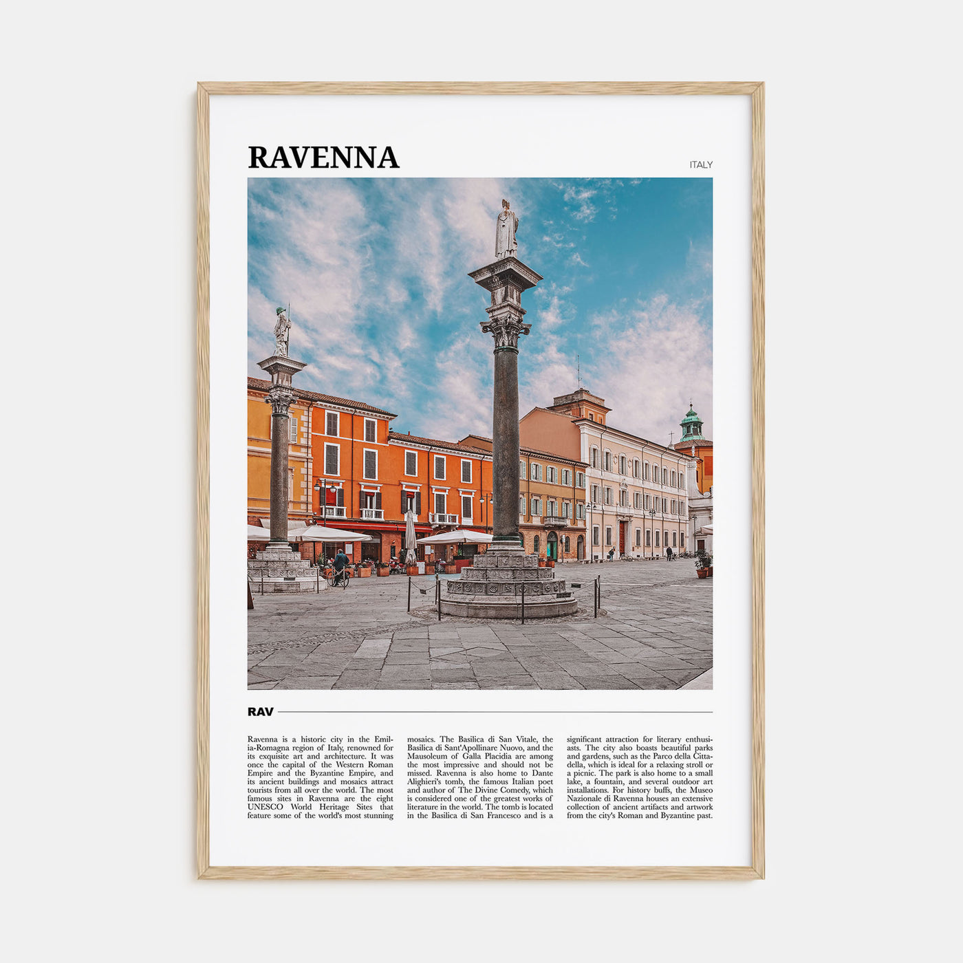 Ravenna Travel Color Poster