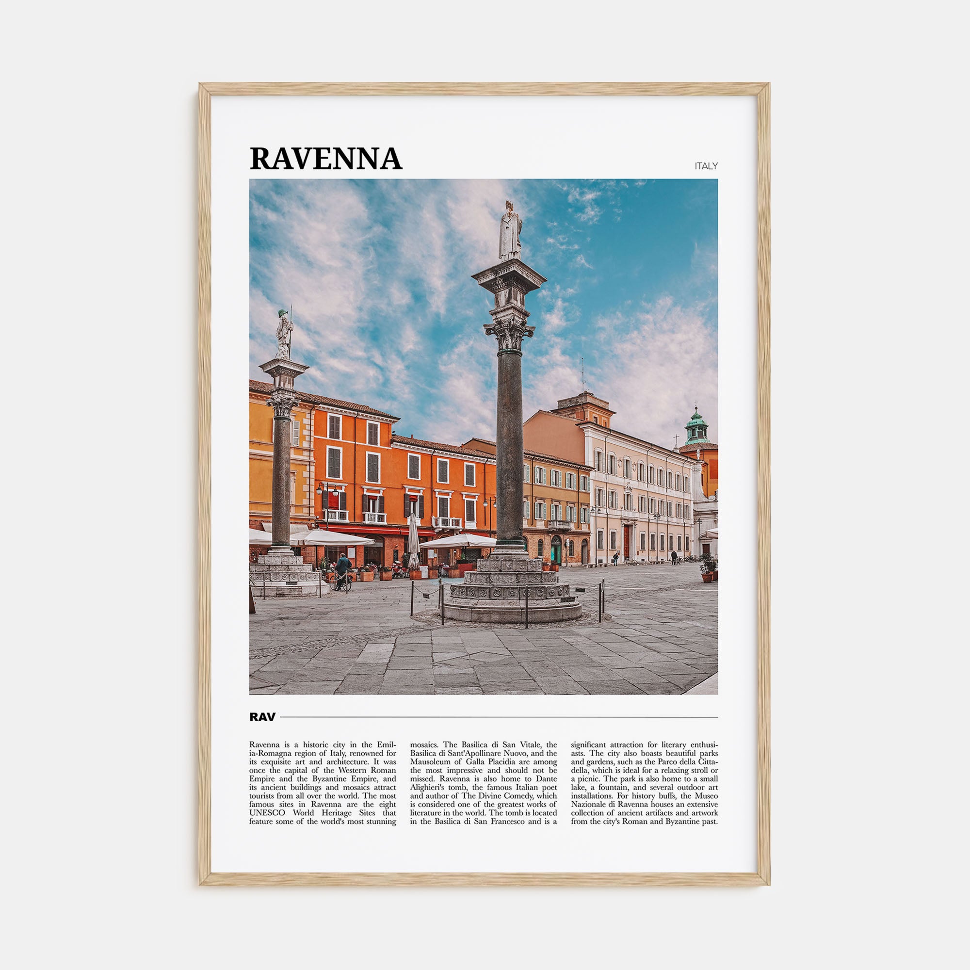 Ravenna Travel Color Poster