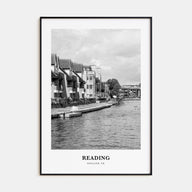 Reading, England Portrait B&W Poster