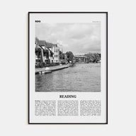 Reading, England Travel B&W Poster