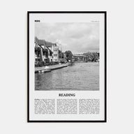 Reading, England Travel B&W Poster