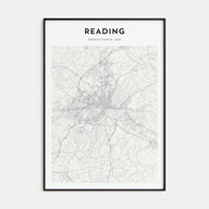 Reading, Pennsylvania Map Portrait Poster