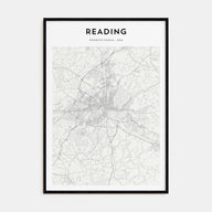 Reading, Pennsylvania Map Portrait Poster