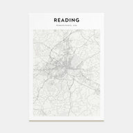 Reading, Pennsylvania Map Portrait Poster