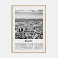 Reading, Pennsylvania Travel B&W Poster