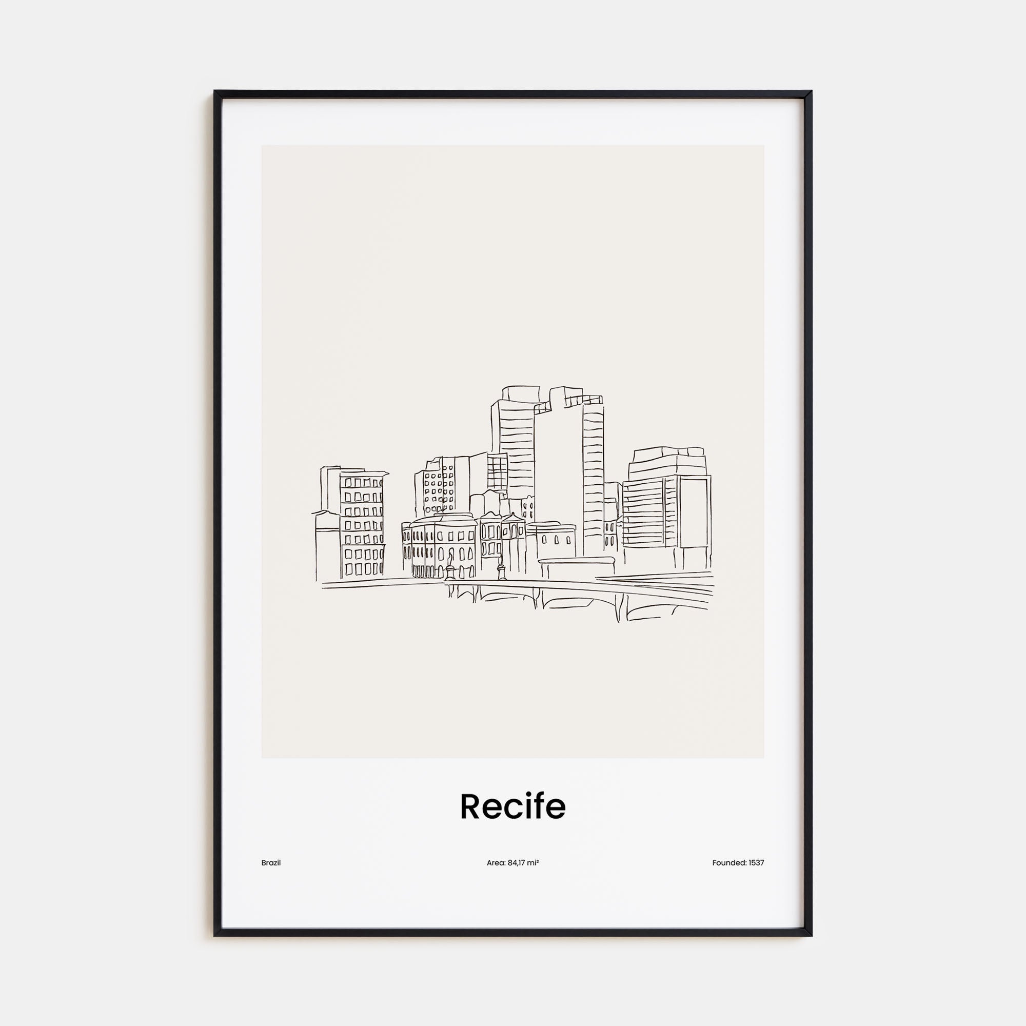 Recife Drawn Poster
