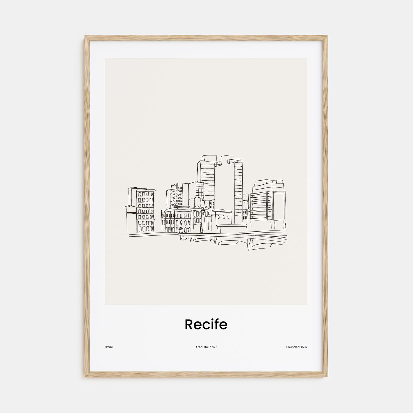 Recife Drawn Poster
