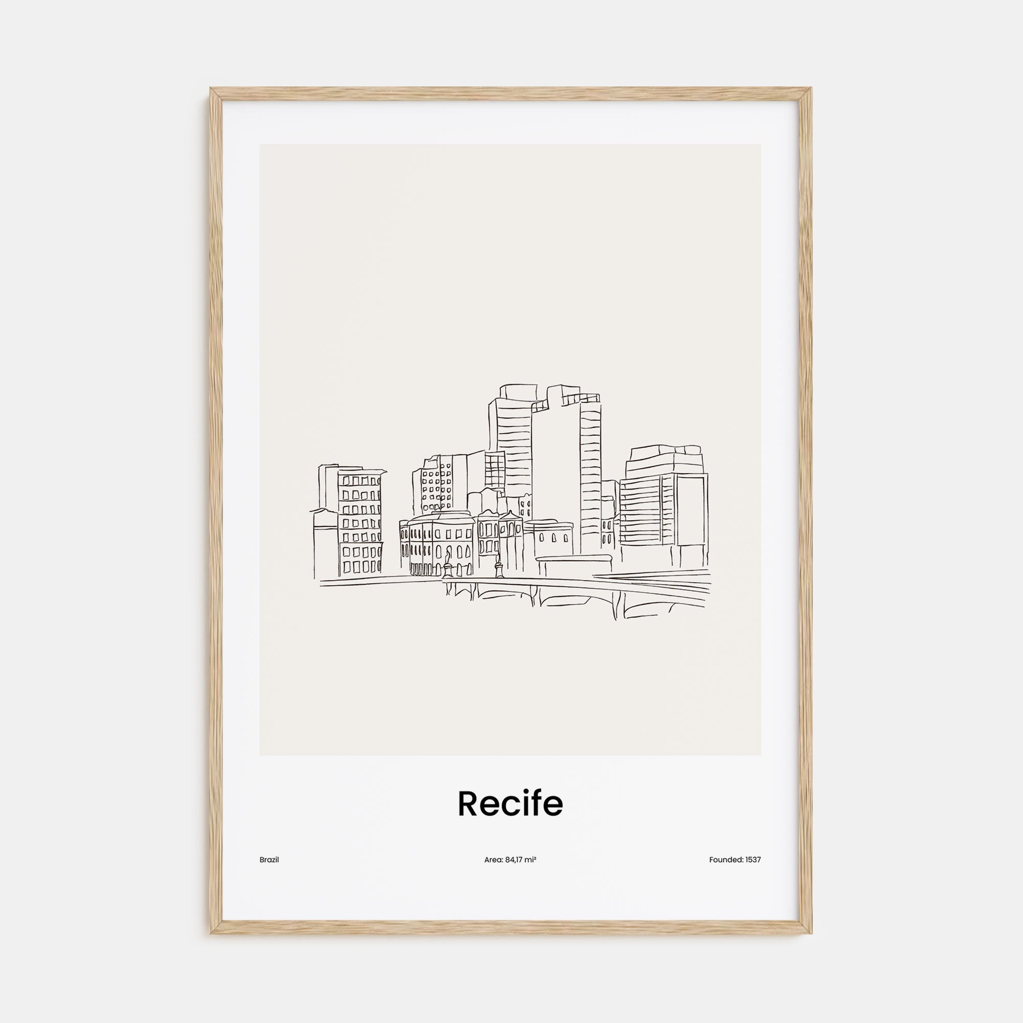 Recife Drawn Poster