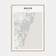 Recife Map Portrait Poster