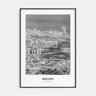 Recife Portrait B&W Poster