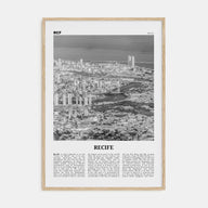 Recife Travel B&W Poster