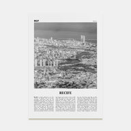 Recife Travel B&W Poster