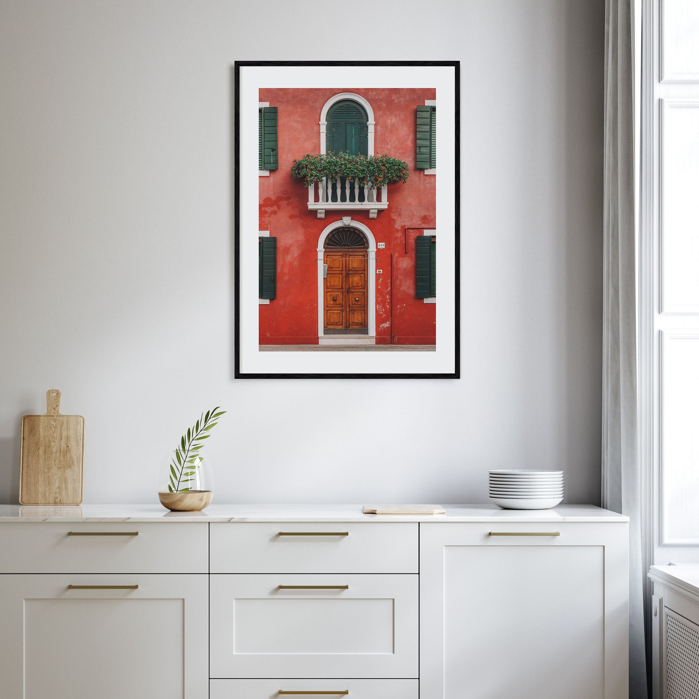 Red House Photo Color Poster