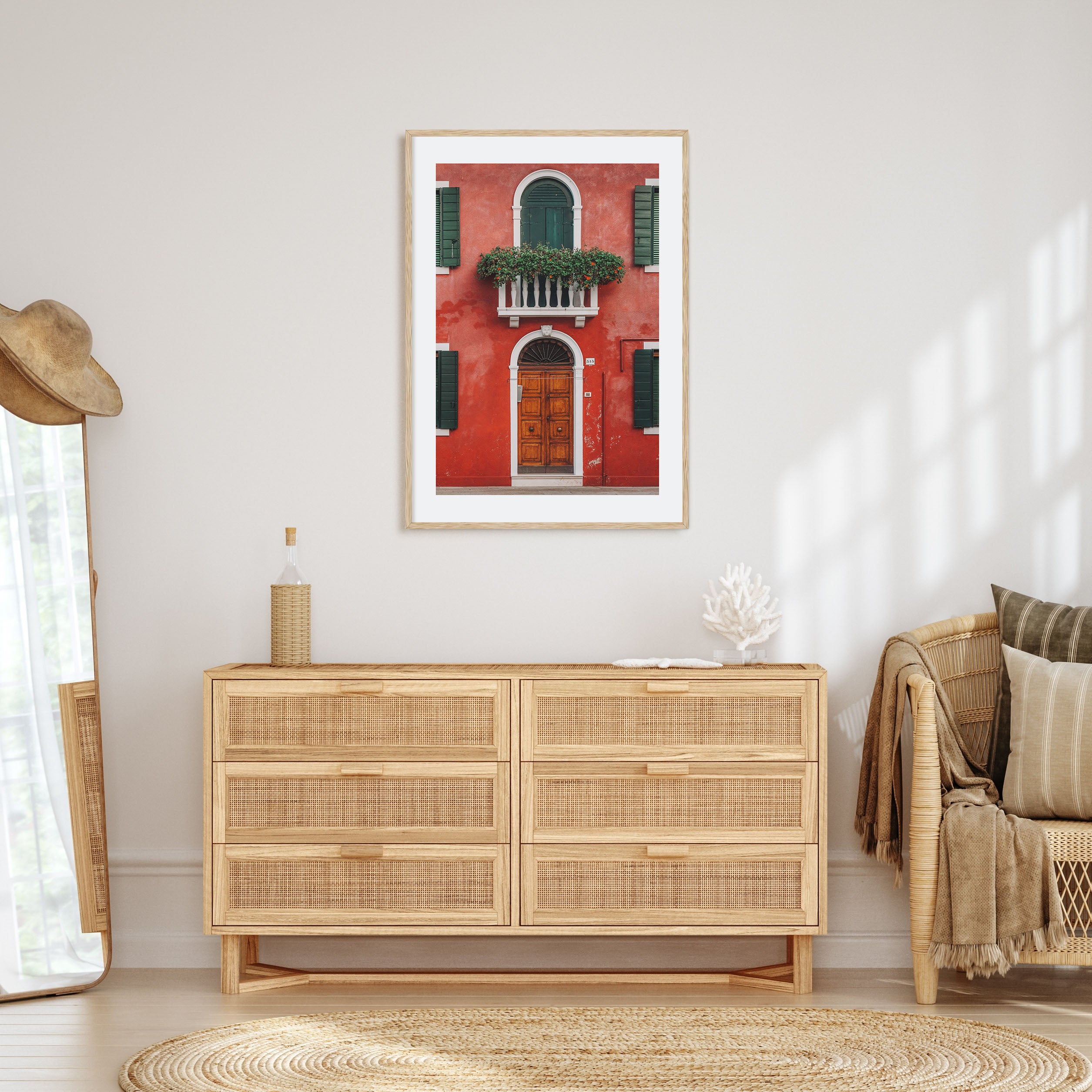 Red House Photo Color Poster