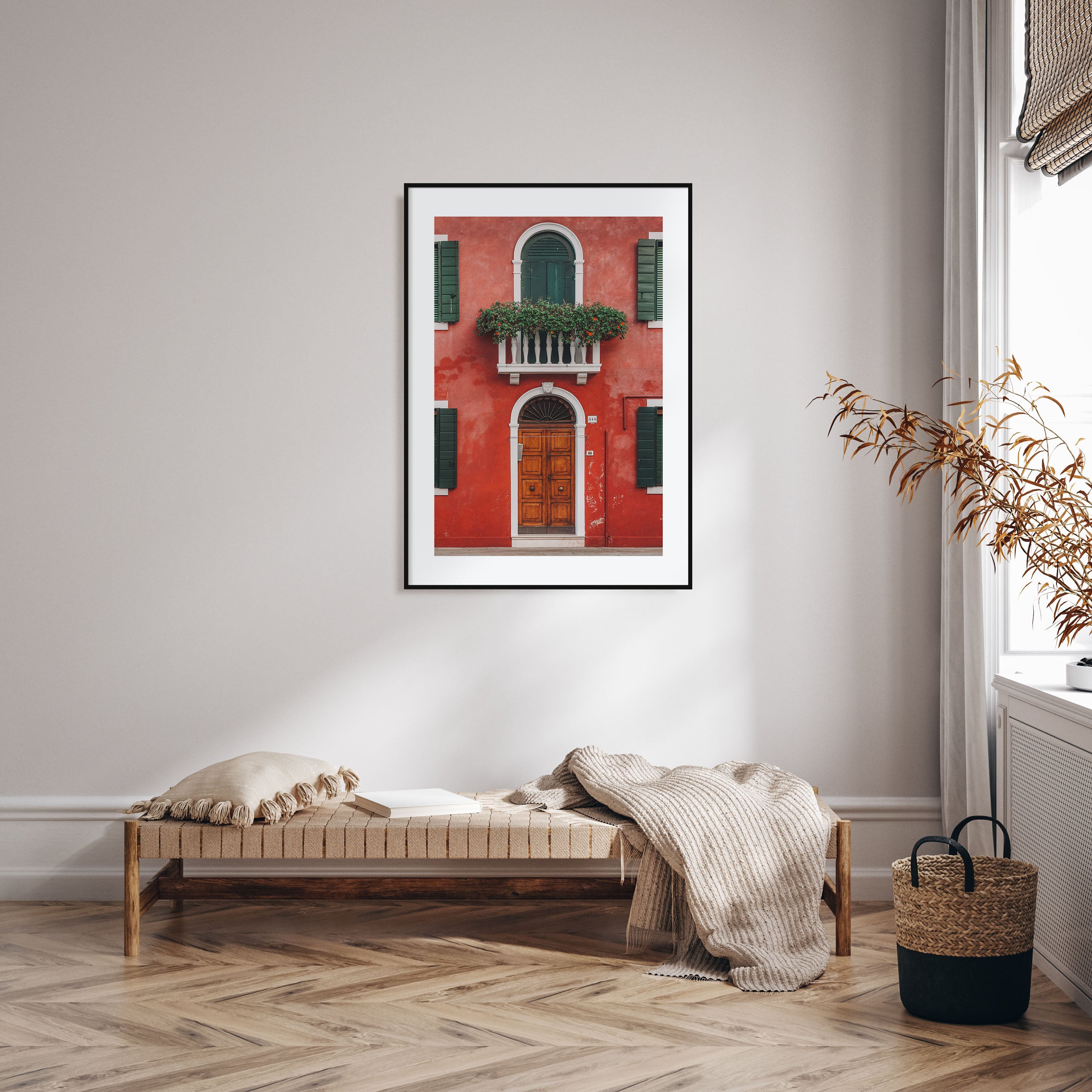 Red House Photo Color Poster