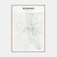 Redding Map Portrait Poster