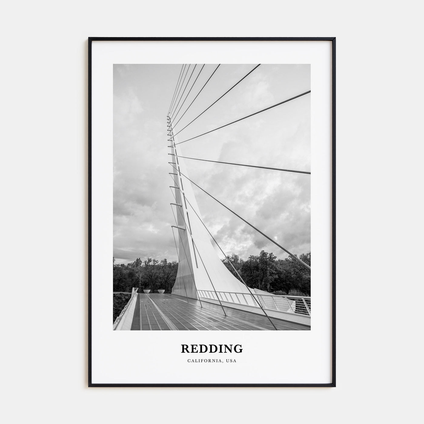 Redding Portrait B&W Poster