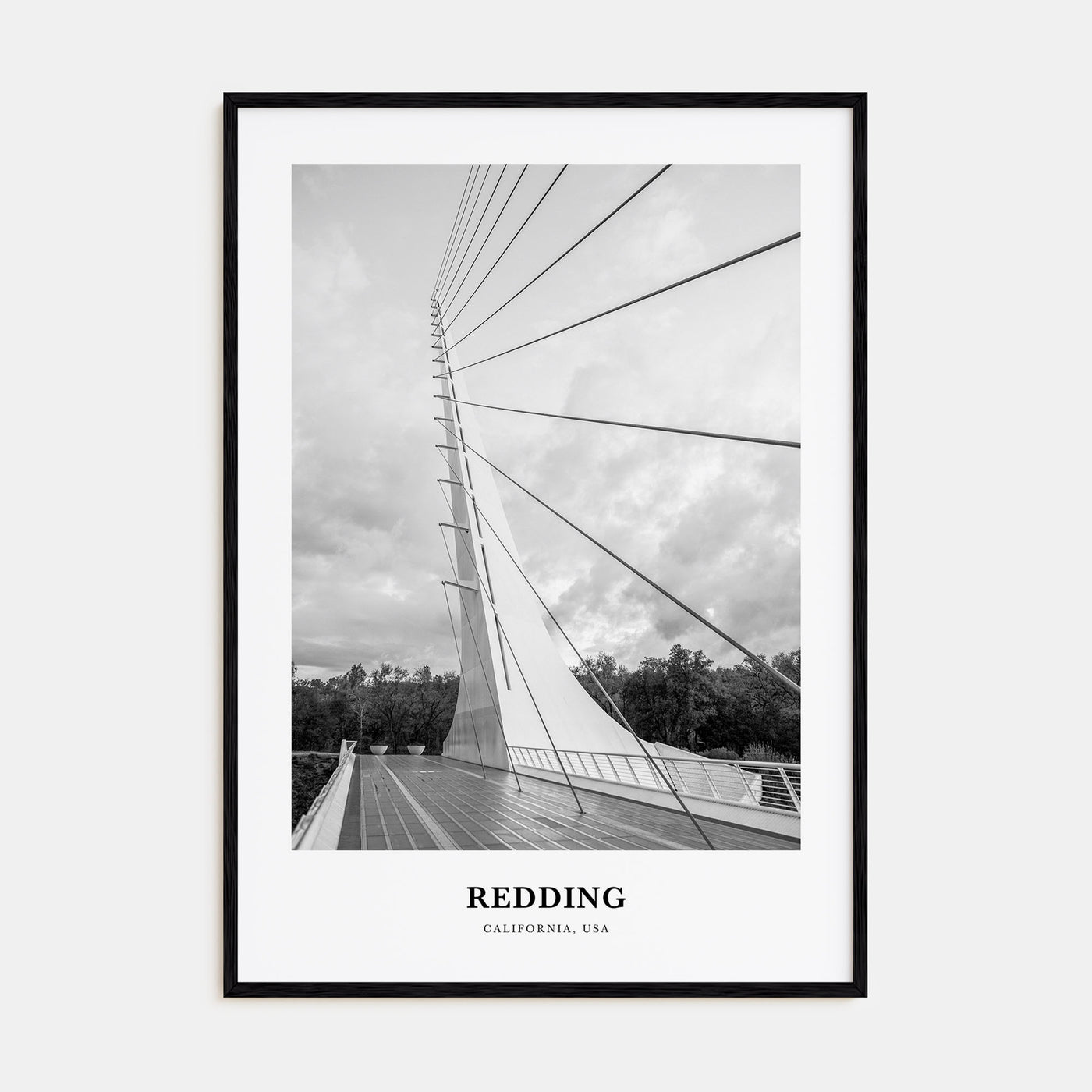 Redding Portrait B&W Poster