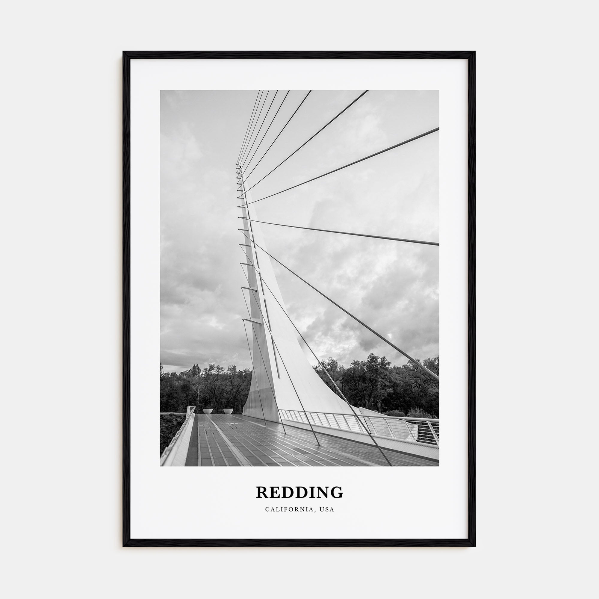 Redding Portrait B&W Poster