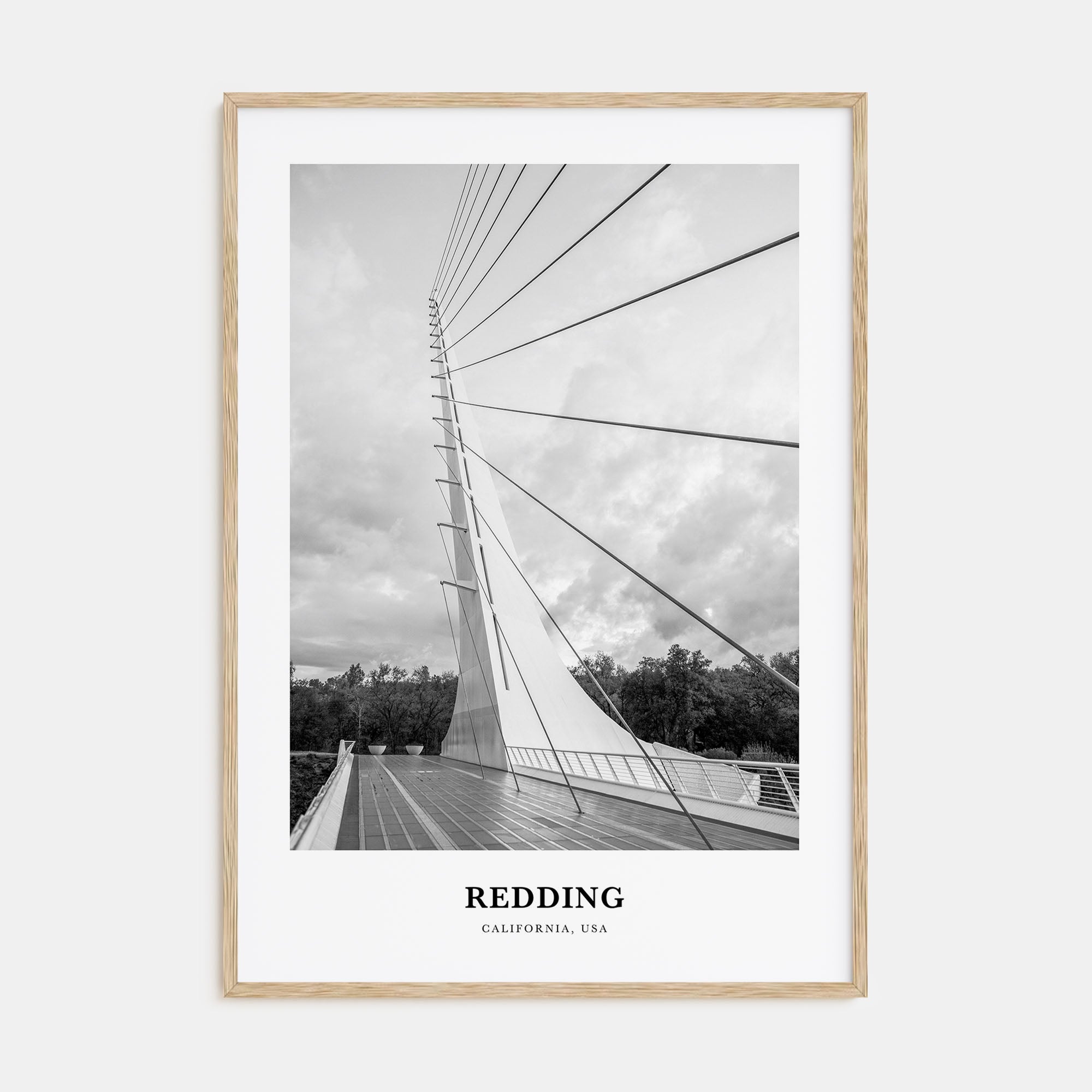 Redding Portrait B&W Poster