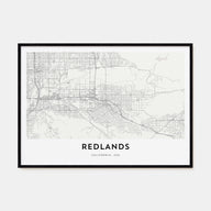 Redlands Map Landscape Poster