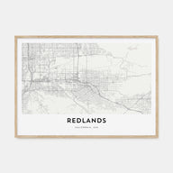 Redlands Map Landscape Poster