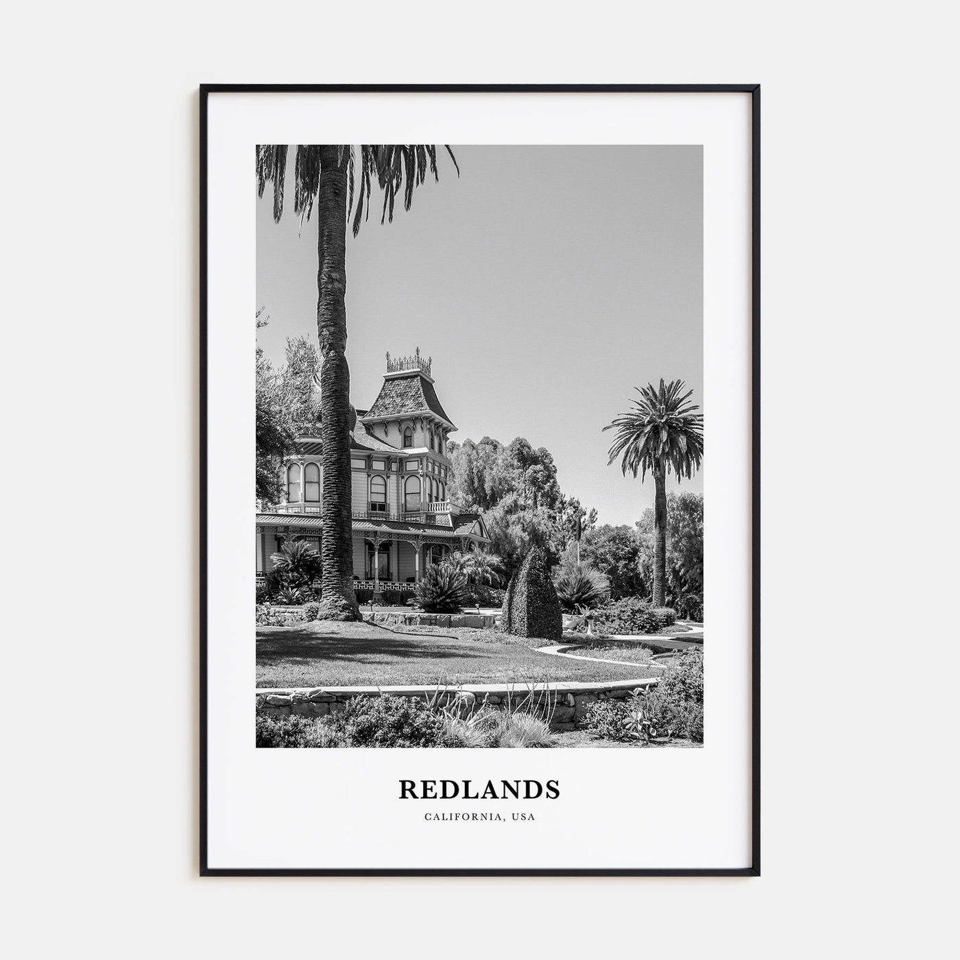 Redlands Portrait B&W Poster