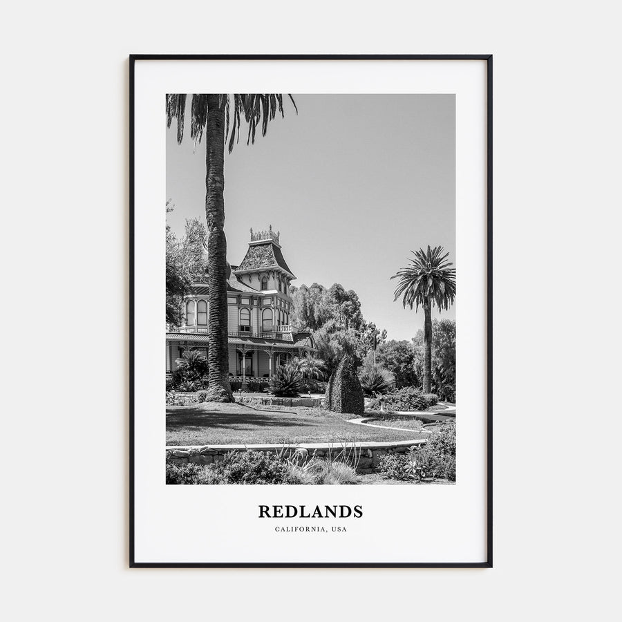 Redlands Portrait B&W Poster