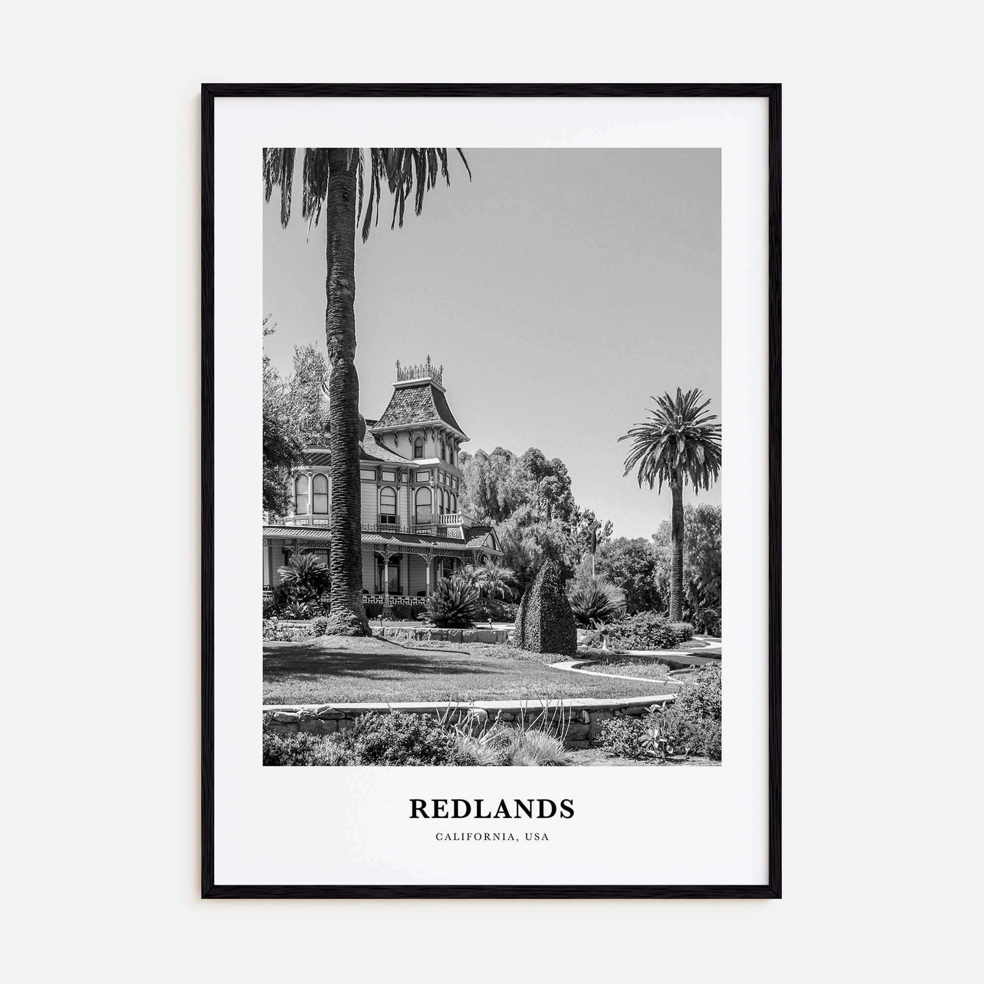 Redlands Portrait B&W Poster