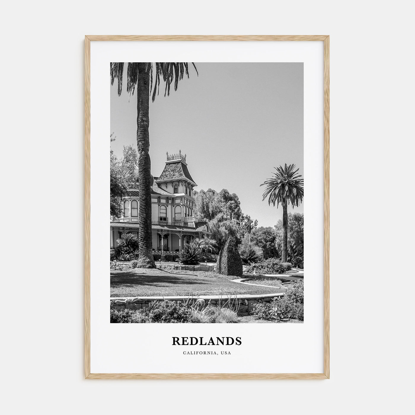 Redlands Portrait B&W Poster