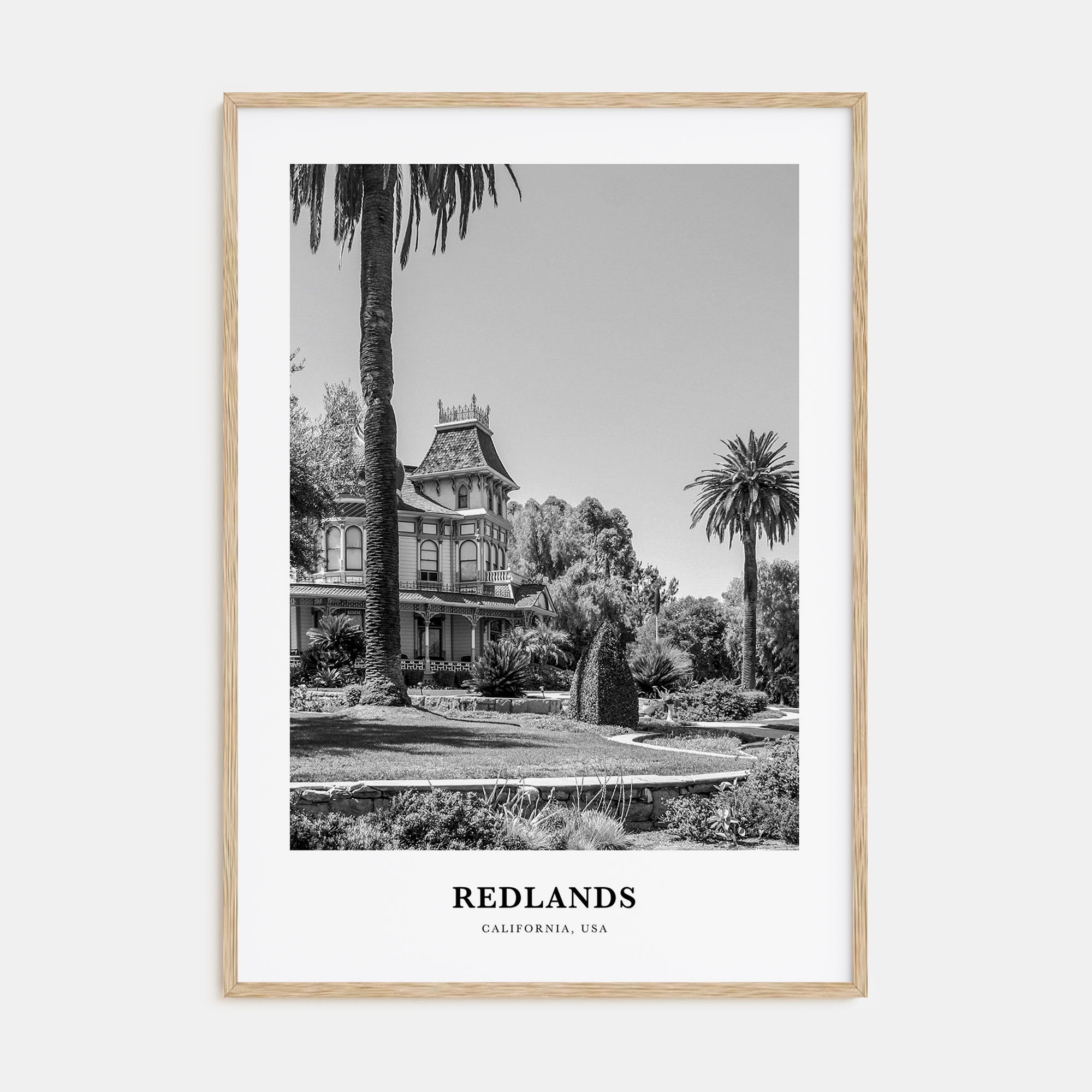 Redlands Portrait B&W Poster